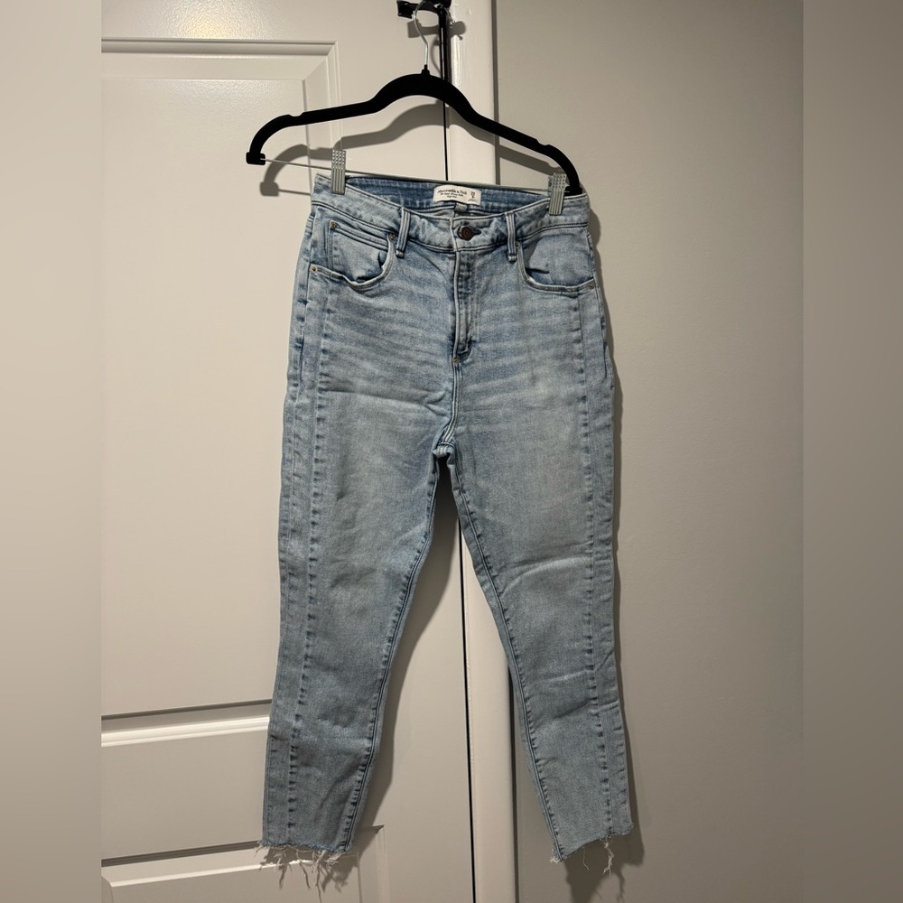 Abercrombie & Fitch High Rise Light Blue Jeans